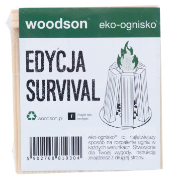 Ekologiczna rozpałka Woodson Eko - ognisko Survival 1 - pak (W03PL)