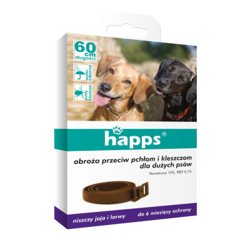 Obroża Happs przeciw pchłom i kleszczom dla małych psów (596-005)