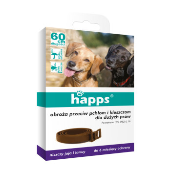 Obroża Happs przeciw pchłom i kleszczom dla dużych psów (596-006)