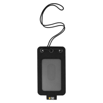 Pokrowiec na identyfikator M-Tac z przezroczystym panelem czarny (10131002)