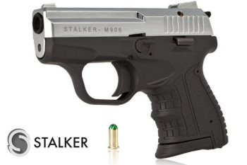 Pistolet hukowy STALKER M906 kal. do 6 mm chrom błysk (M906SCP)