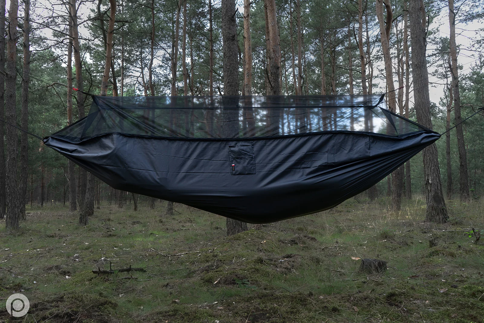 Zdjęcie produktu Hamak TigerWood Ważka V1 czarny + moskitiera (TW.HWM-BLK)