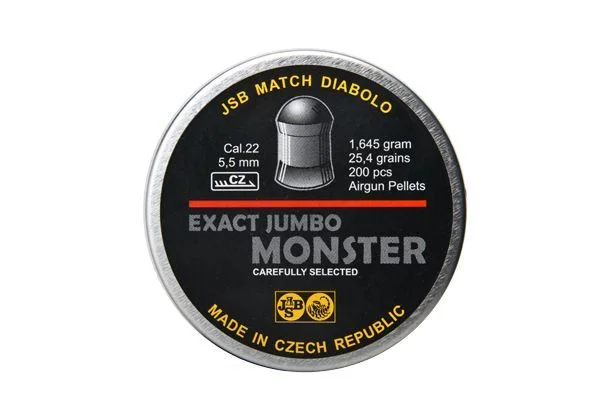 Zdjęcie produktu Śrut 5,52 mm Diabolo półokrągły JSB Exact Jumbo MONSTER 200szt.