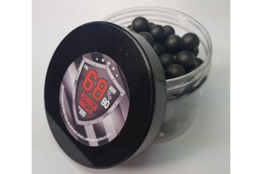 Zdjęcie produktu Kule gumowe Guard Power kal.68 (17,3mm) -100 sztuk 