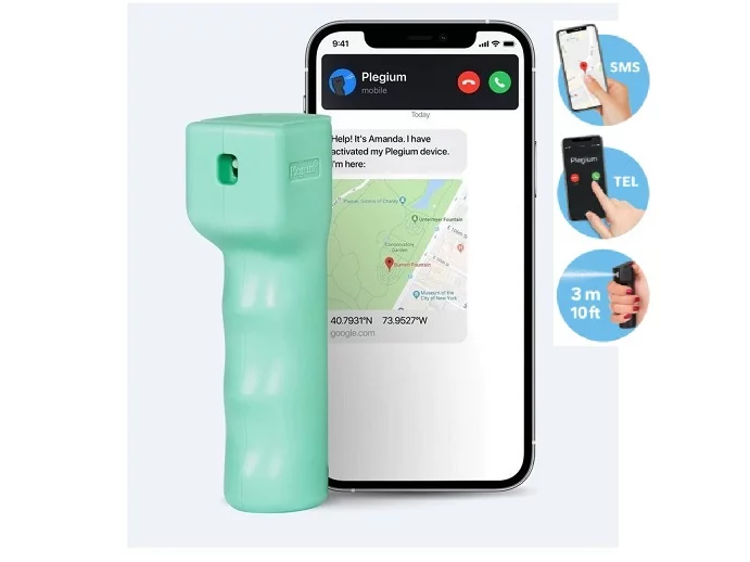 Zdjęcie produktu Gaz pieprzowy Plegium Smart Mini Mint Green +GPS+SMS+TEL (SPSM-P-S-POL-MG-E)