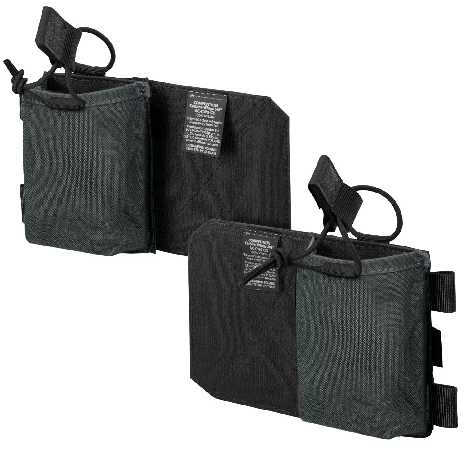 Zdjęcie produktu Ładownica HELIKON Competition Carbine Wings Set - Cordura - Shadow Grey/Black A - One Size (AC-CWS-CD-3501A)