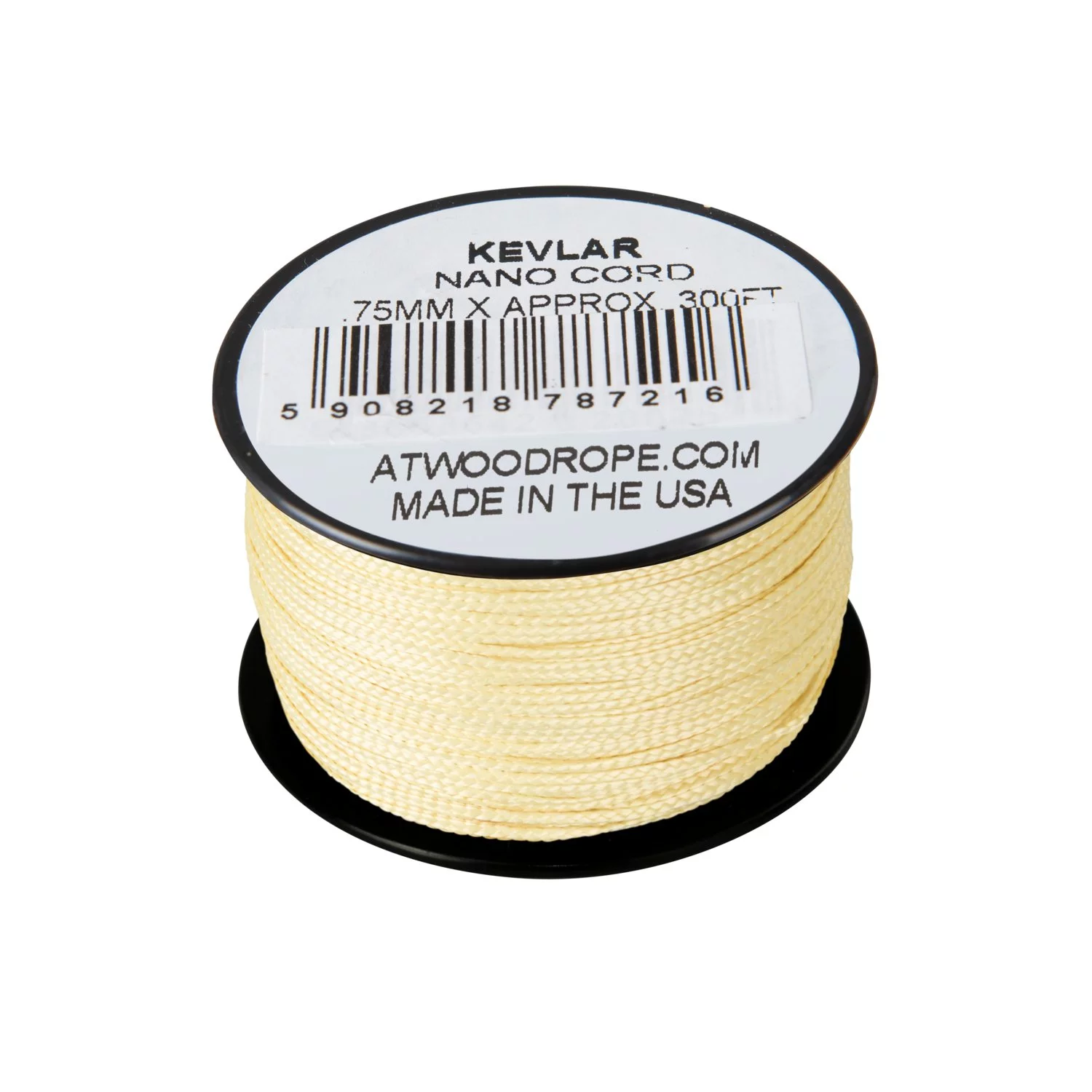 Linka Nano Kevlar Cord ATWOOD (0,75mm/91m) Nylon Żółta (CD-NK3-NL-26)