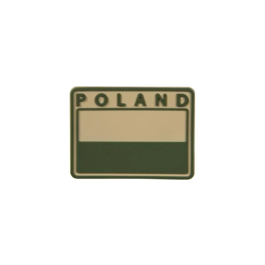 Emblemat Helikon FLAGA PL Gaszona POLAND – PVC - Beż-Khaki (OD-FP4-RB-13)
