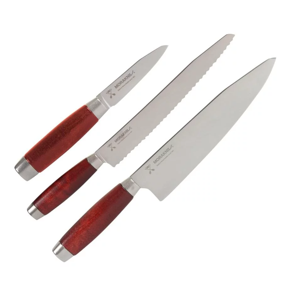 Zdjęcie produktu Zestaw Noży Morakniv Classic 1891 Chef´s/Bread/Paring Knife Set (SE-MC1-SS-25)