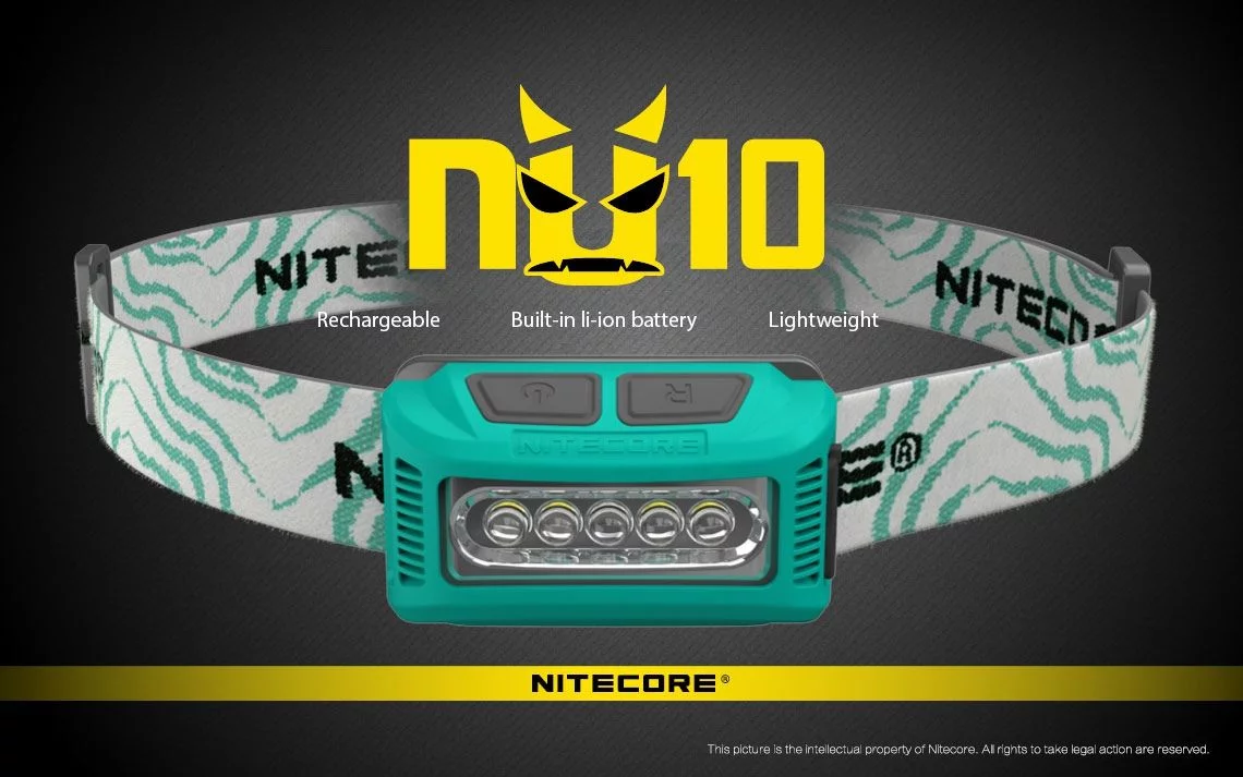 Zdjęcie produktu Latarka czołowa Nitecore NU10CRI 115 lumenów Zielona (LAT/NITECORE NU10CRI GREEN)
