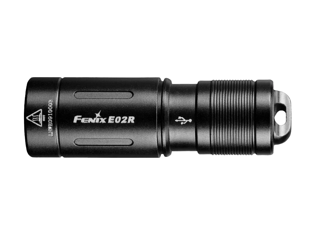 Zdjęcie produktu Latarka diodowa Fenix E02R czarna (E02R black)