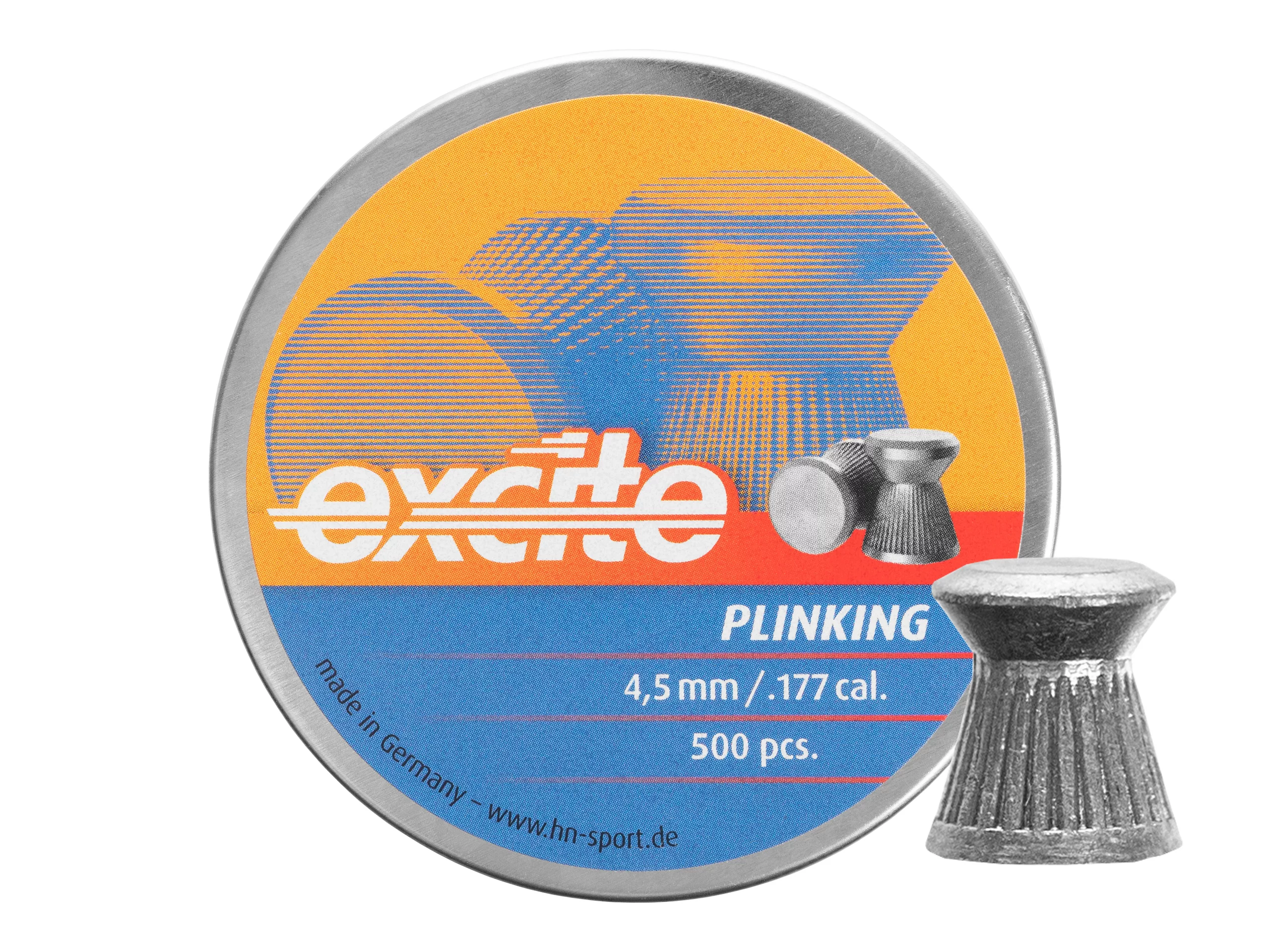 Zdjęcie produktu Śrut 4,5 mm Diabolo H&N Excite Plinking 500 szt. płaski (93124500005)