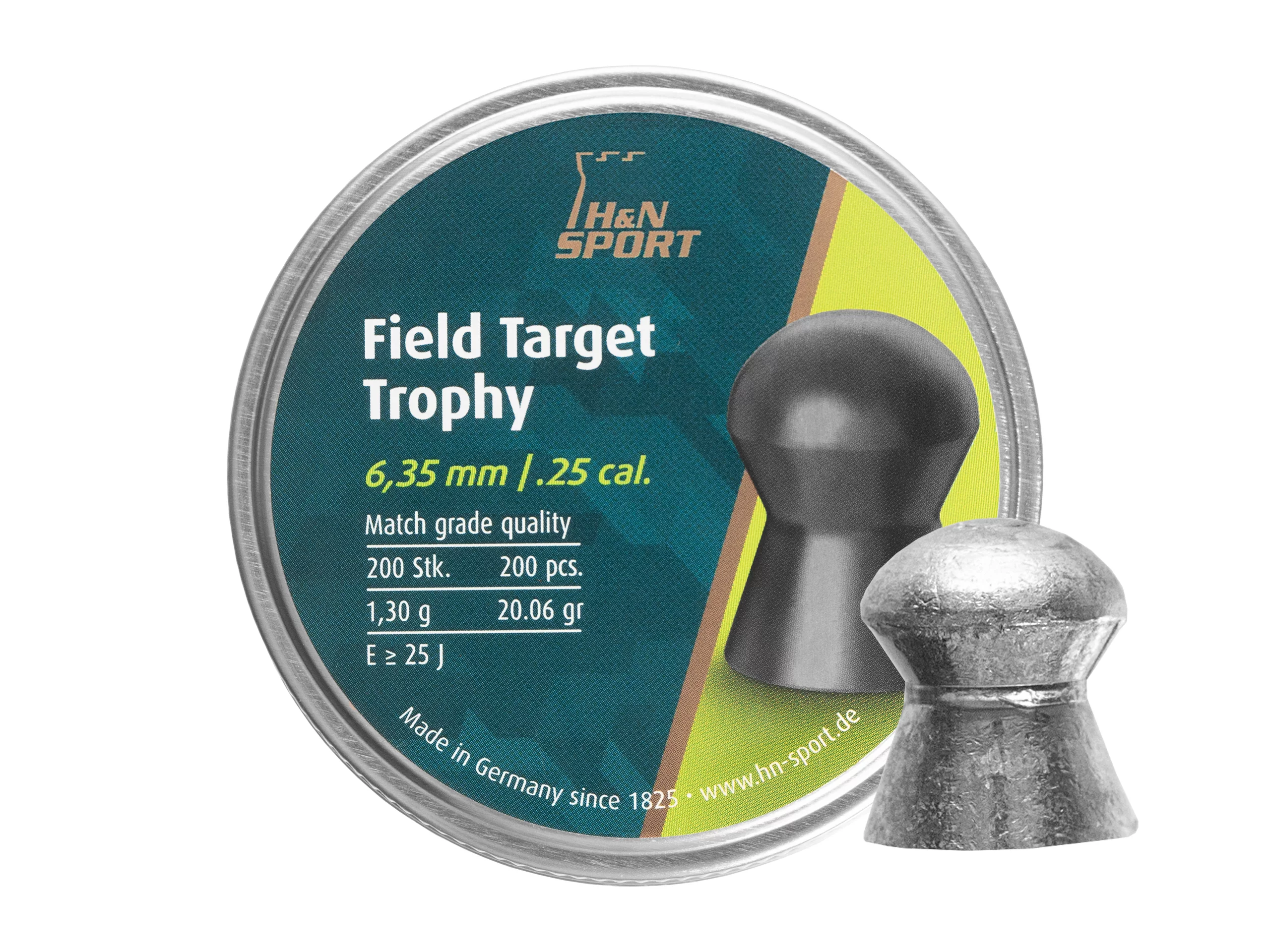 Zdjęcie produktu Śrut 6,35 mm Diabolo H&N Field Target Trophy 200 szt. półokrągły (92106350003)