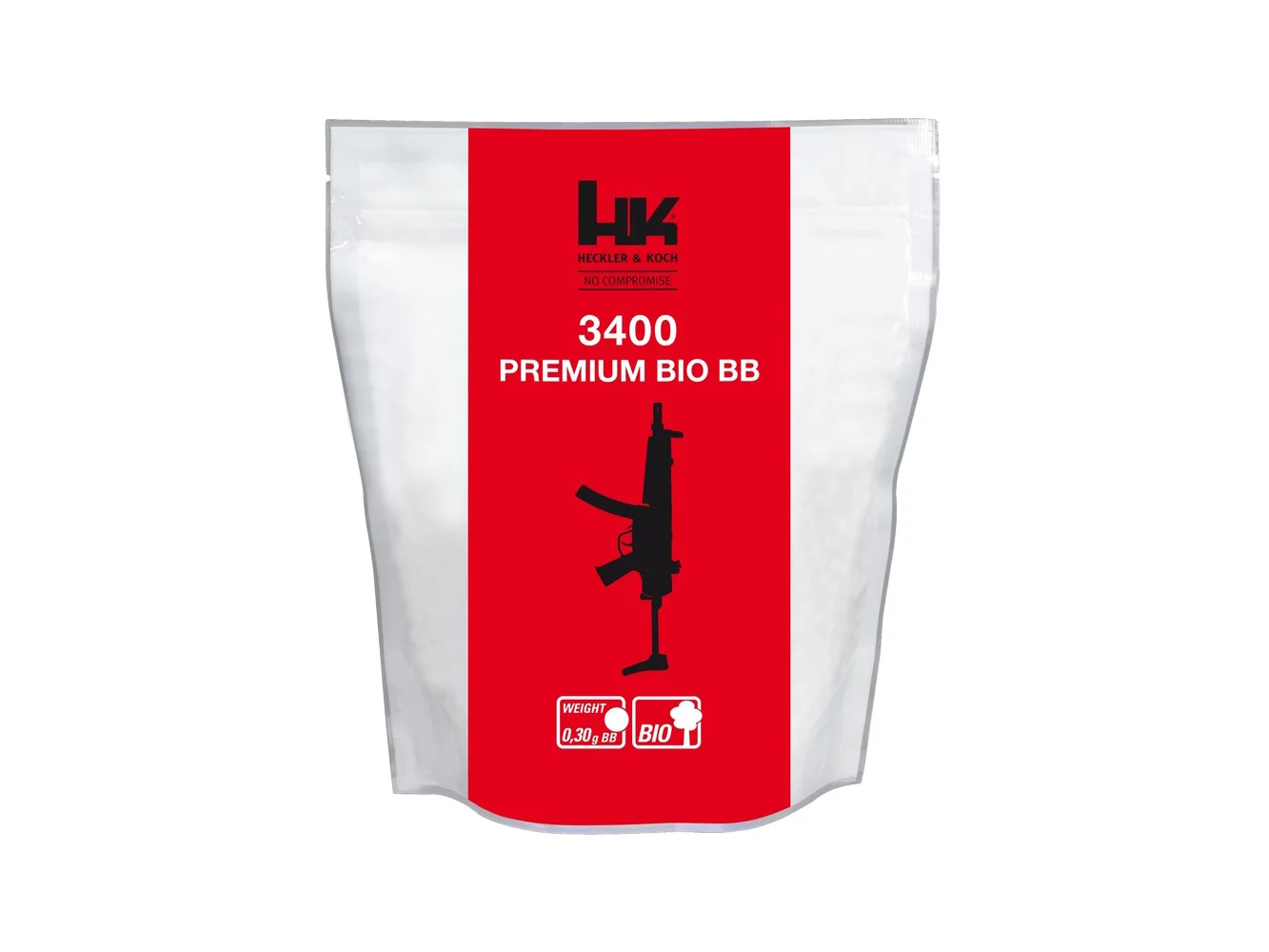 Zdjęcie produktu Kulki ASG H&K Heckler&Koch Bio 0,30gr 6 mm 3400 szt. białe (2.6132)