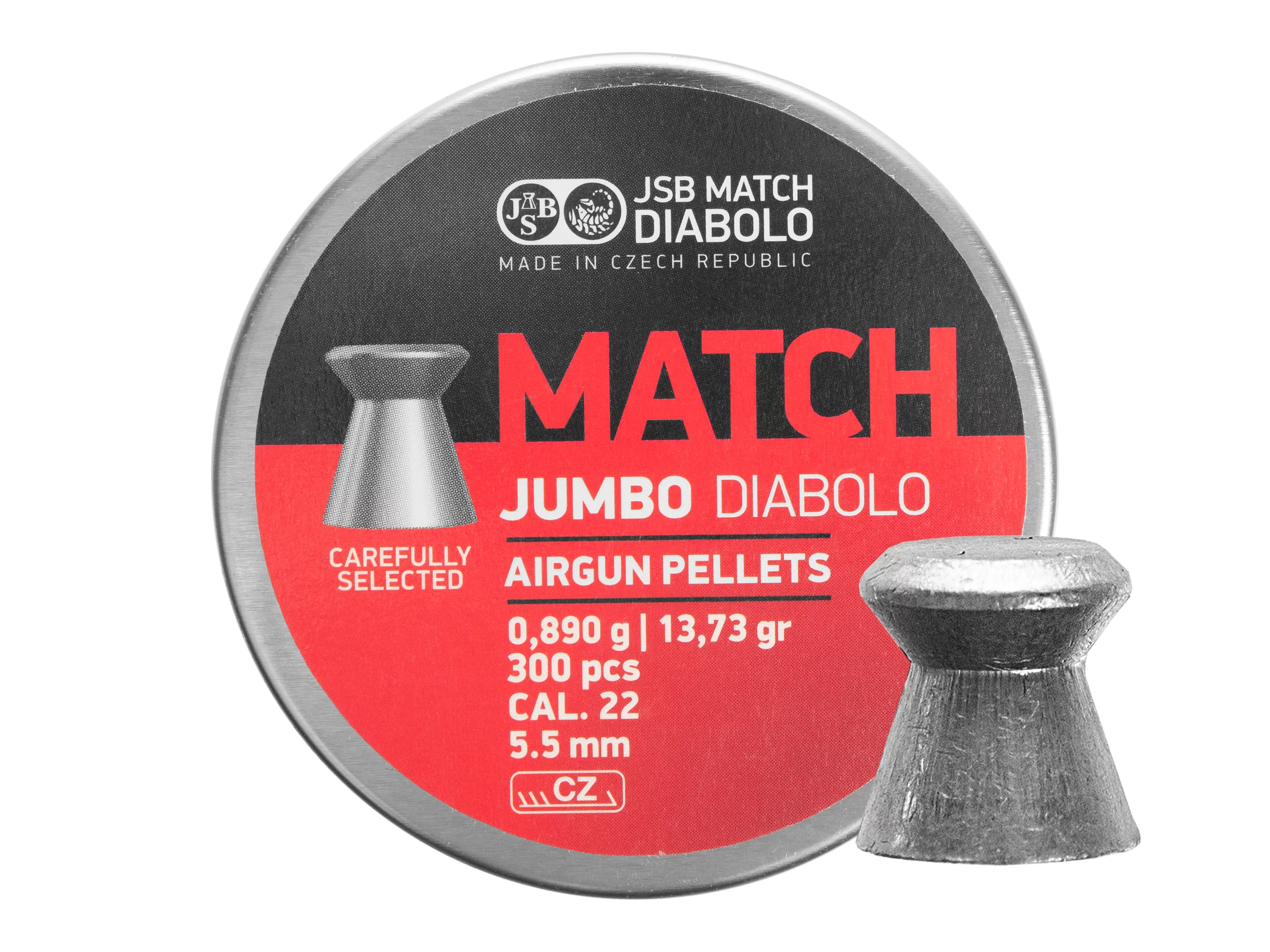 Zdjęcie produktu Śrut 5,5 mm diabolo JSB Jumbo Match 300 (546250-300)