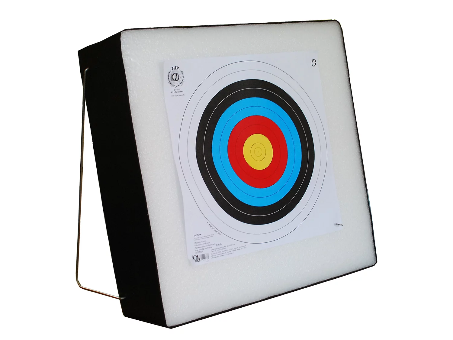 Zdjęcie produktu Mata łucznicza piankowa 60x60x10 cm ze stelażem (065-193)