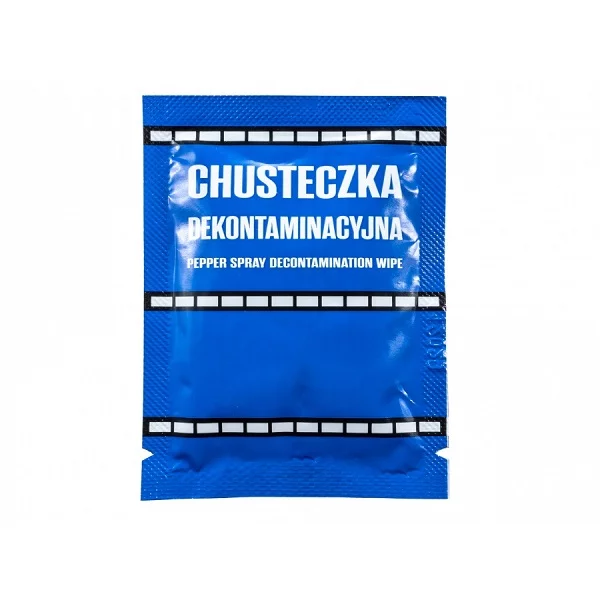 Zdjęcie produktu Chusteczka do neutralizacji gazu pieprzowego o wys. stężeniu. Chusteczka dekontaminacyjna