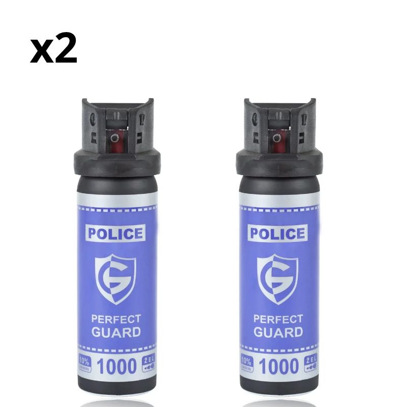 2x Gaz pieprzowy Police Perfect Guard 1000 - 55 ml. żel (pg.1000)