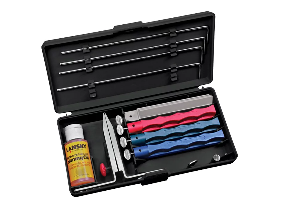 Zdjęcie produktu Ostrzałka osełka LANSKY zestaw do ostrzenia ceramiczny 4 cz. LKUNV (LKUNV)