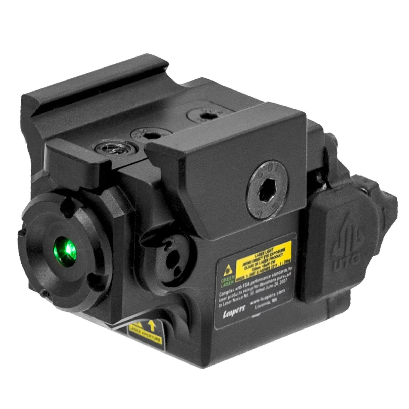 Zdjęcie produktu Celownik laserowy do pistoletu Leapers Ambidextrous Compact Green Laser (SCP-LS279S-A)