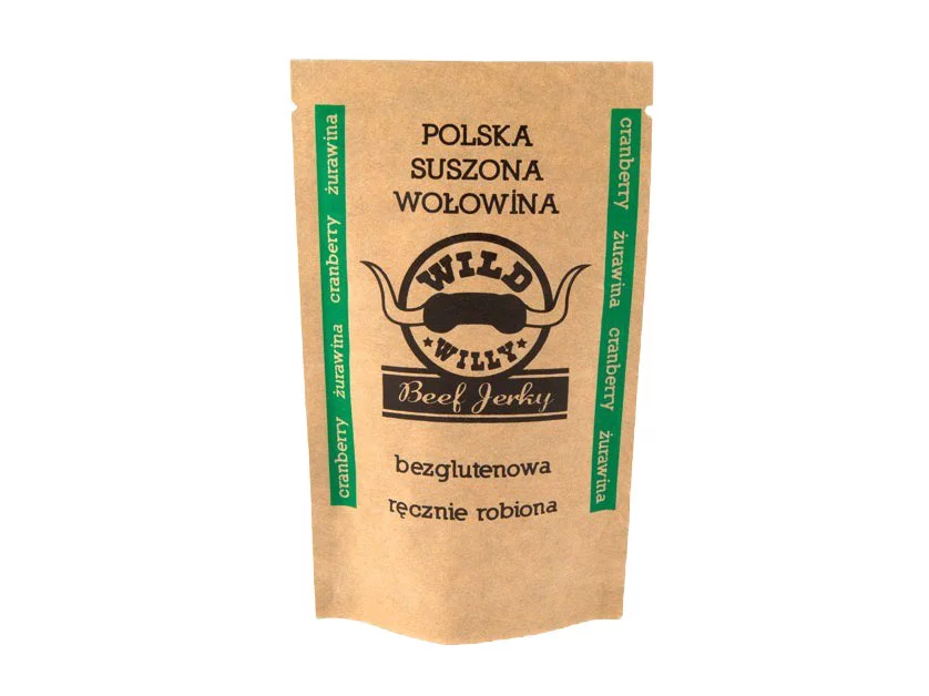 Zdjęcie produktu Wołowina suszona Wild Willy żurawina bezglutenowa 30 g (465-003)