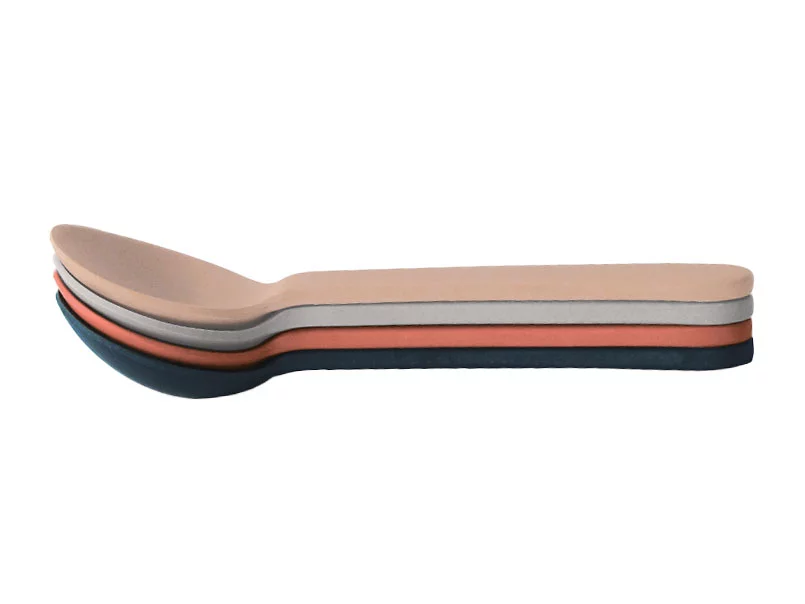 Zdjęcie produktu Zestaw łyżeczek bambusowych Ekobo Scandi (jasnoróżowa, jasnoszara, ciemnoszara, ceglasta) (72736)