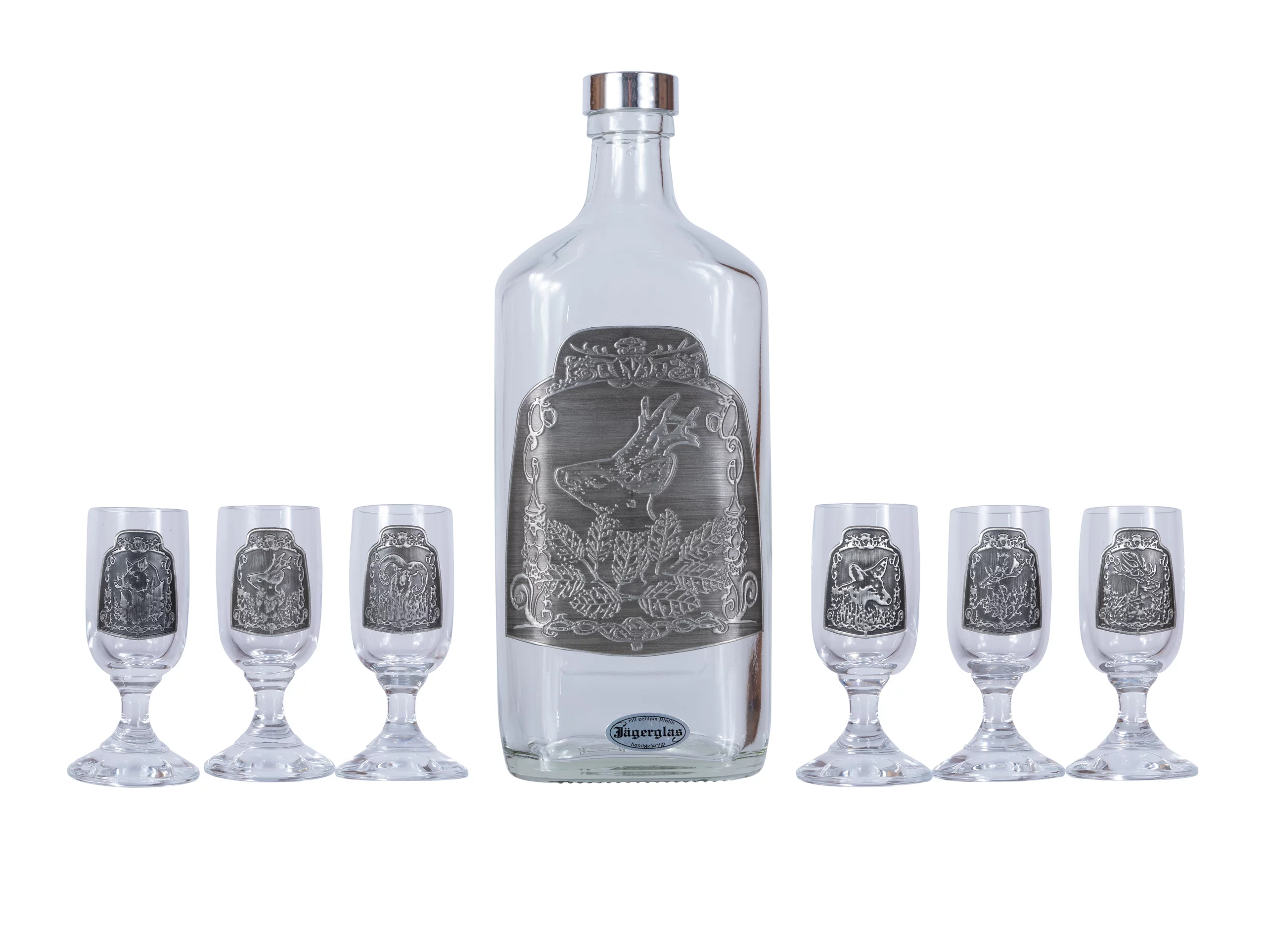 Zdjęcie produktu Zestaw butelka + 6 sztuk kieliszki do likieru 30 ml Jagerglass (572-003)