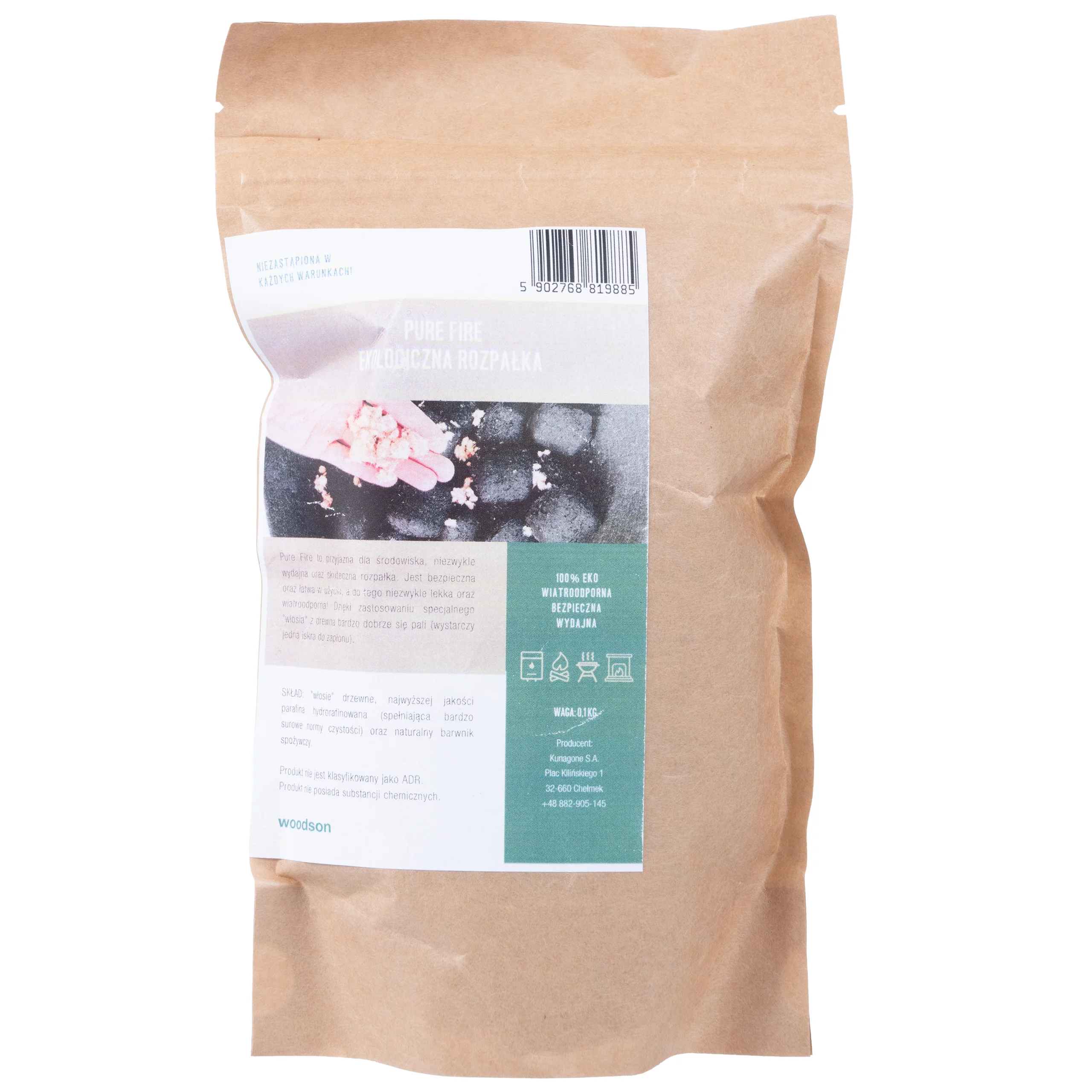 Zdjęcie produktu Rozpałka eko Woodson 0,1 kg (W11PL)
