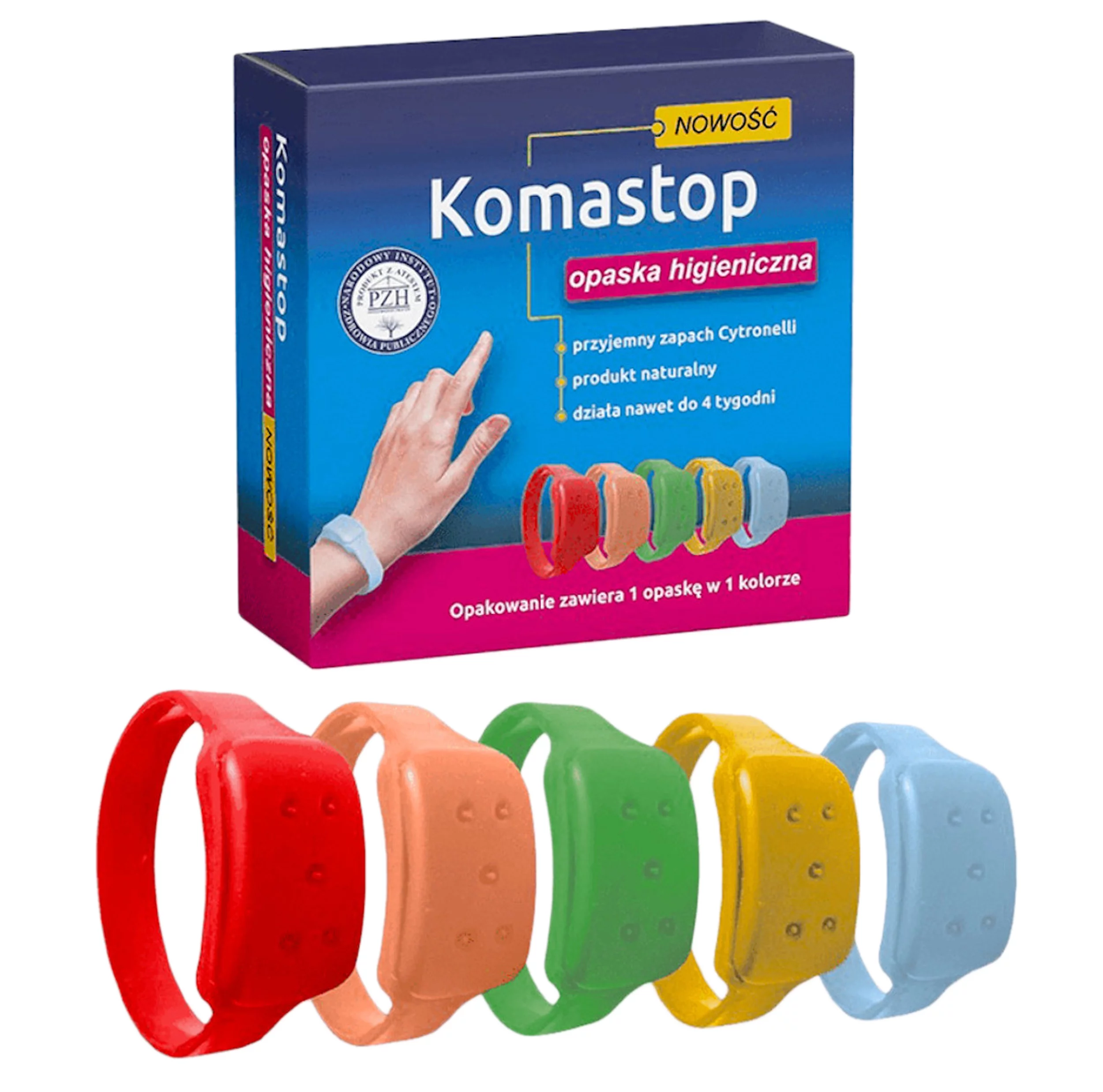 Zdjęcie produktu Opaska higieniczna Komastop kolor mix (604-000)