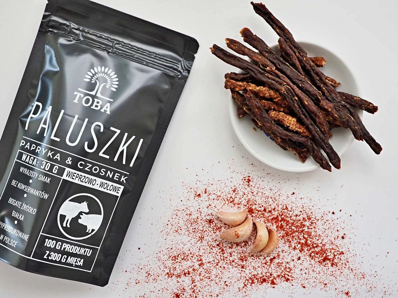 Zdjęcie produktu Paluszki wieprzowo-wołowe Toba papryka & cz 30 g (616-002)