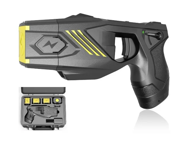 Zdjęcie produktu Paralizator strzelający Taser HUSHA TX100P 55.000 V zestaw PRO (Paralizator+2kabury+4kartridże+walizka)