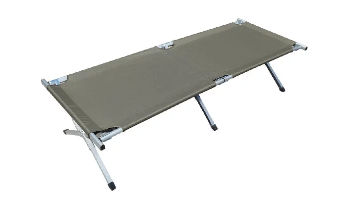 Zdjęcie produktu Aluminiowe łóżko polowe składane Mil-Tec US - 200 x 65 cm - 14401000 
