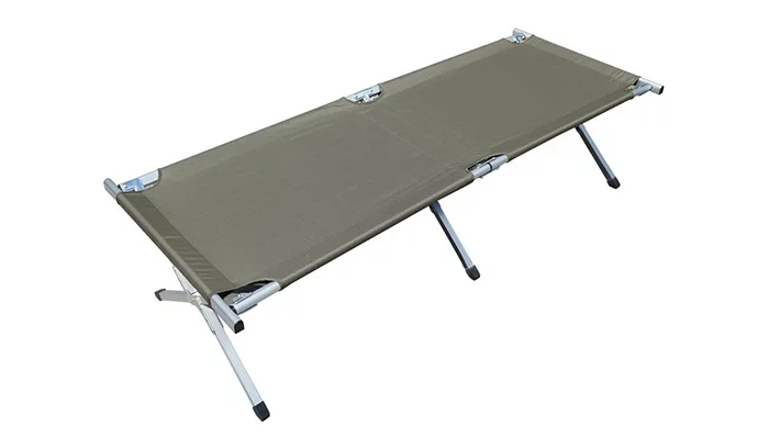 Zdjęcie produktu Aluminiowe łóżko polowe składane Mil-Tec US - 190 x 65 cm - 14402001