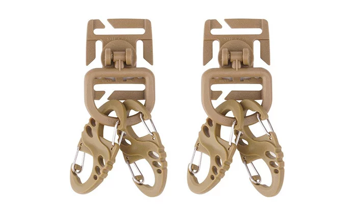 Zestaw uchwytów do taśm  Molle Mil-Tec - Coyote - 13457605 