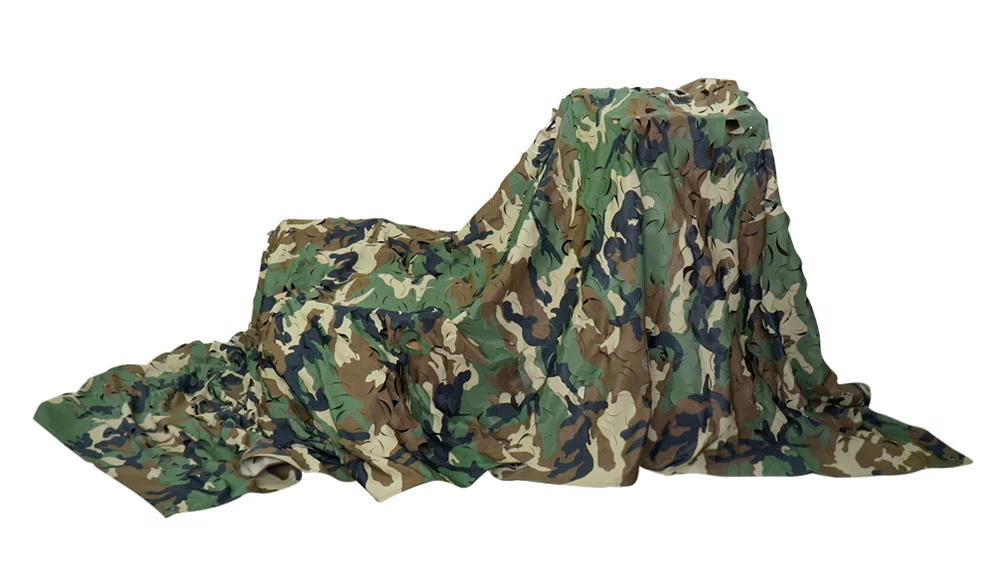 Zdjęcie produktu Siatka maskująca Mil-Tec Laser Cut - 1,45 x 3 m - Woodland - 1446002 