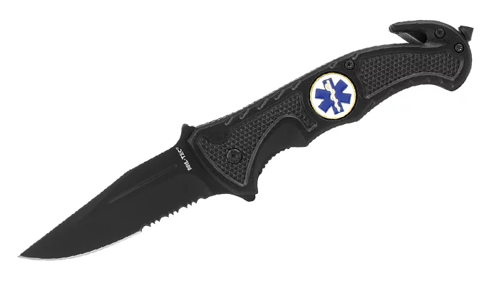 Nóż składany Mil-Tec Car Rescue z przecinakiem do pasów - 15323000 