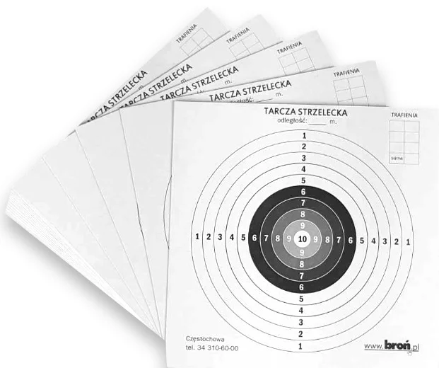 Zdjęcie produktu Tarcze papierowe 14x14 cm 20 szt. (3.1414.20)