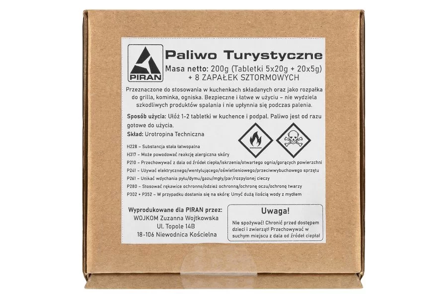Zdjęcie produktu Paliwo turystyczne Piran 200 g. MIX TigerWood (TW.PPMIX)