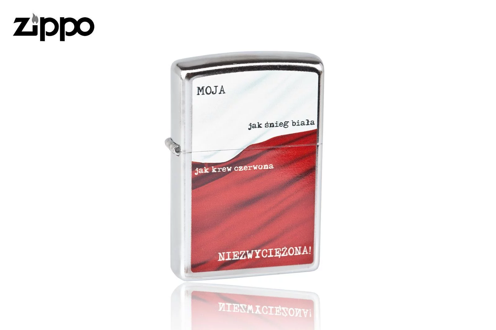Zdjęcie produktu Zapalniczka Zippo Niezwyciężona, Satin Chrome