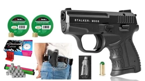Zestaw sylwestrowy STALKER M906 BAS .22 LB czarny +naboje +race +kabura