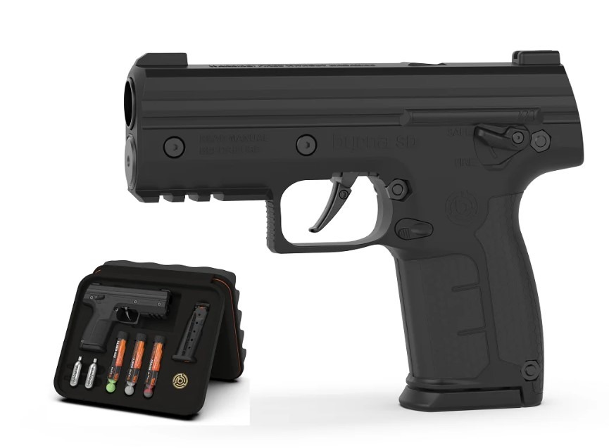 Pistolet na kule gumowe i pieprzowe BYRNA SD BLACK k.68 CO2 8g zestaw