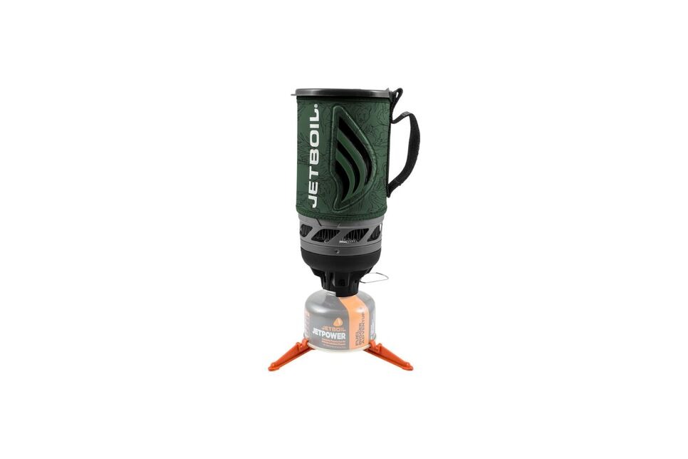 Obrazek przedstawia zdjęcie poglądowe kuchenki turystycznej Jetboil New Flash.